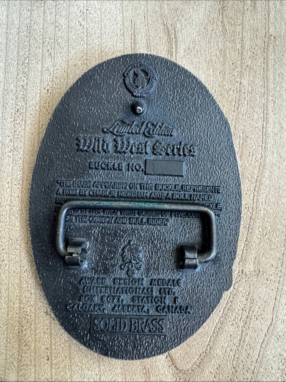 Calgary Exhibition & Stampede Brass Vintage Belt Buckle 1990